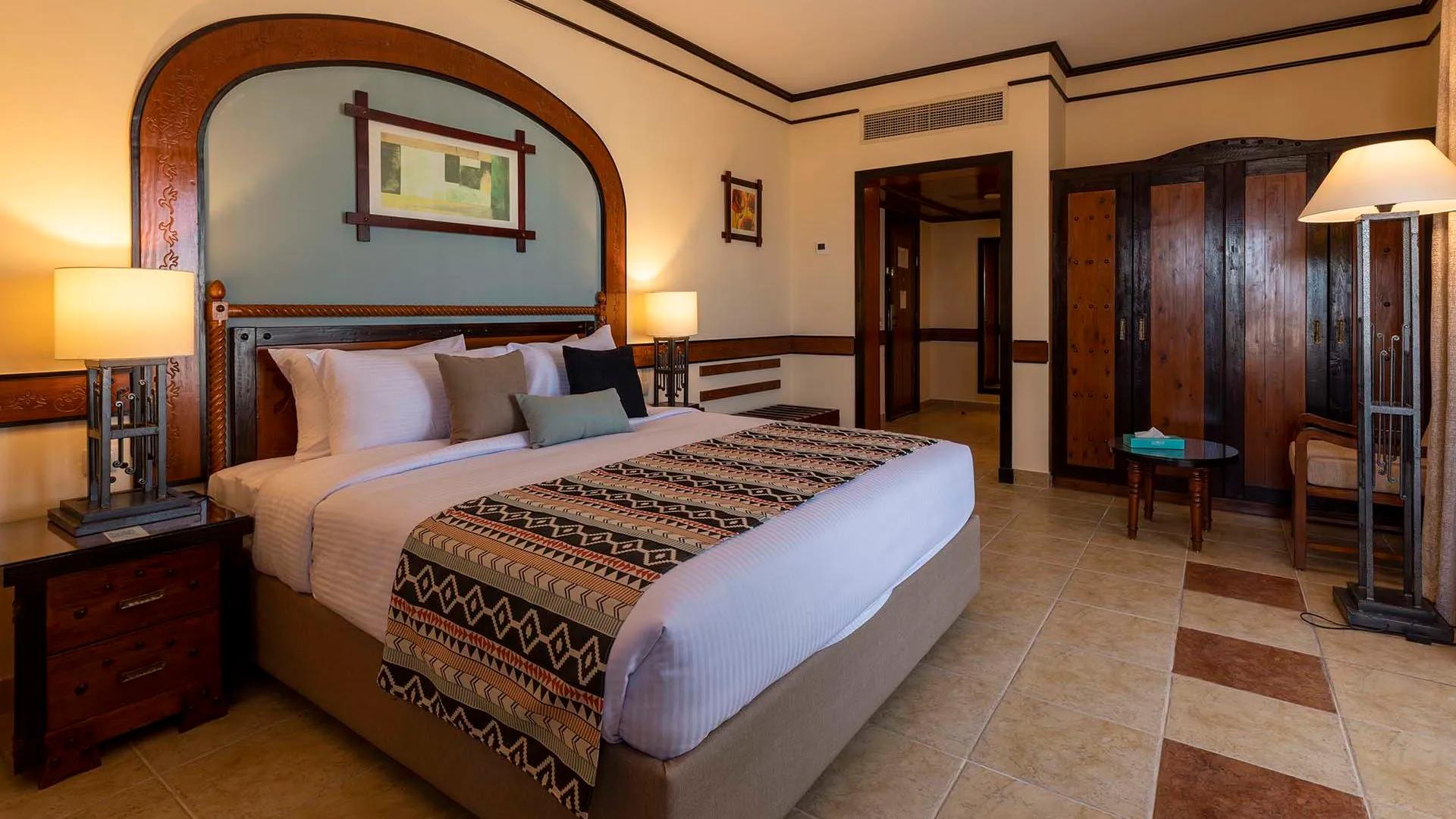 A Bed In A Hotel Room