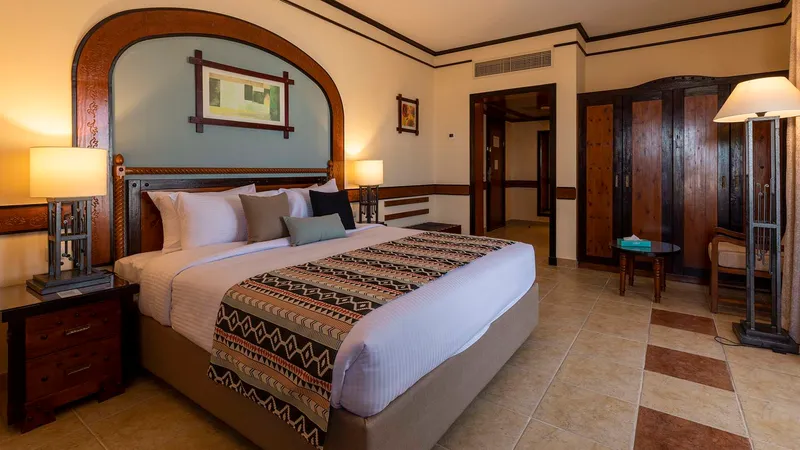 A Bed In A Hotel Room